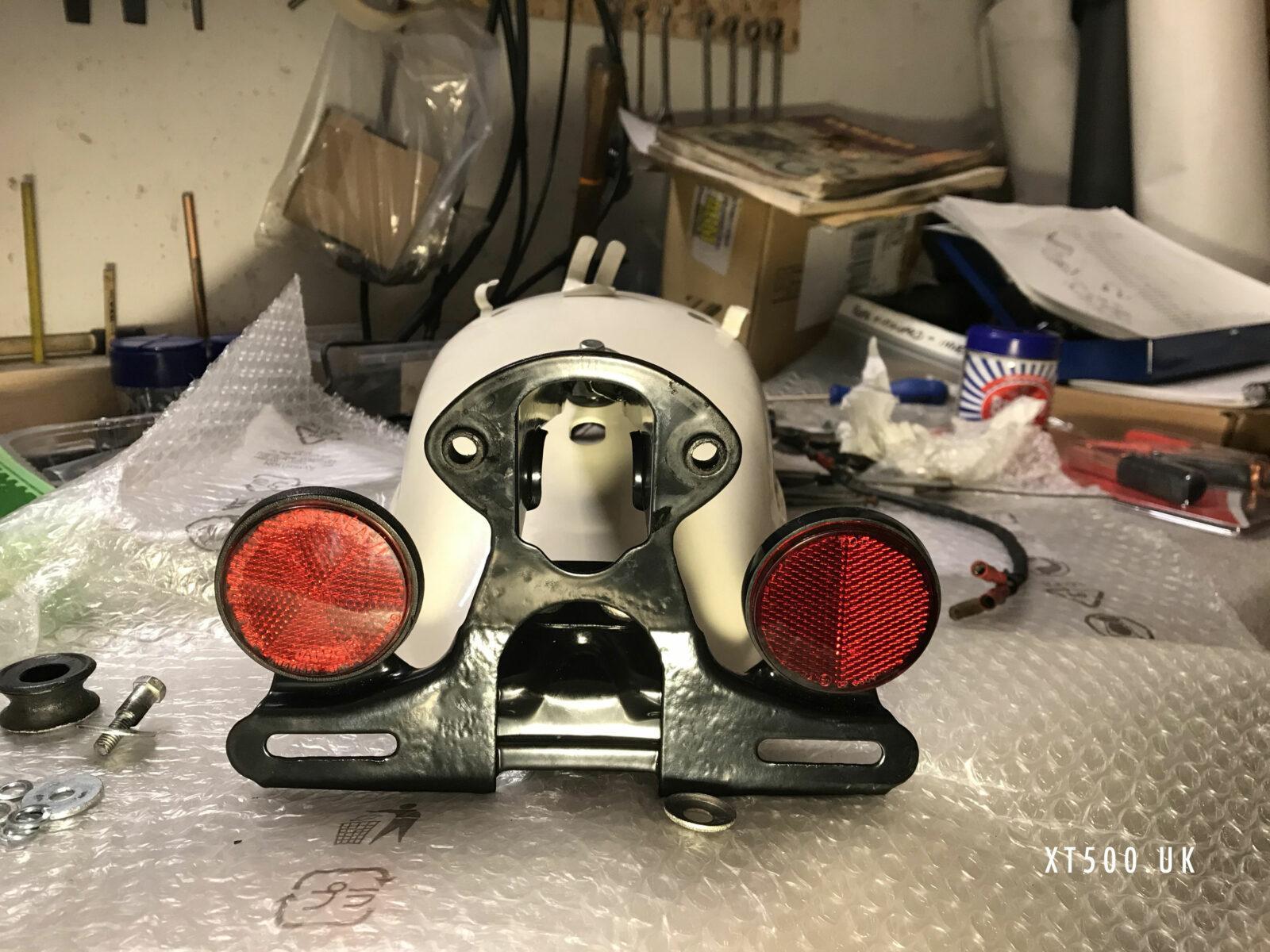 XT500 tail light mounting bracket