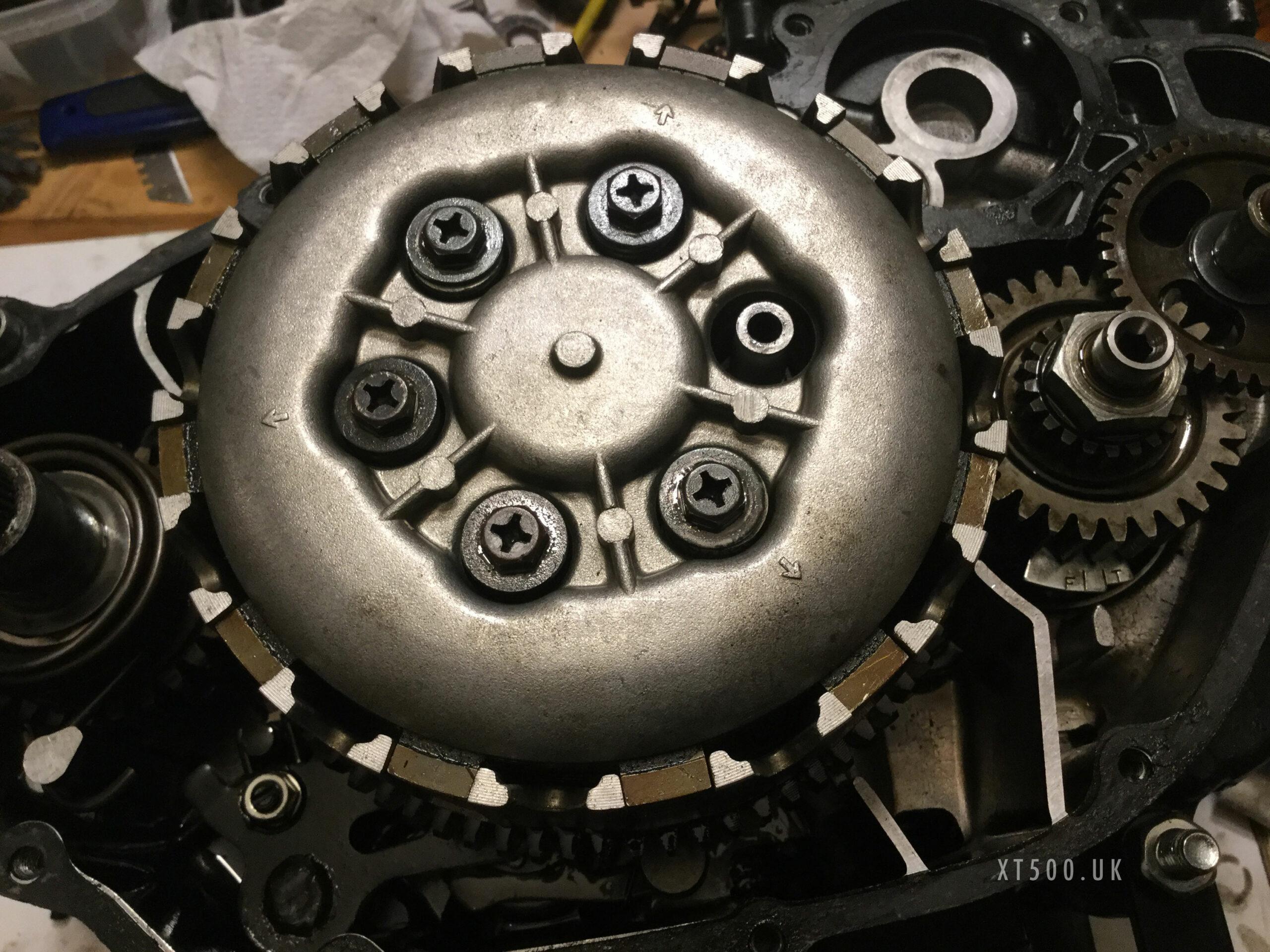 XT500 engine clutch