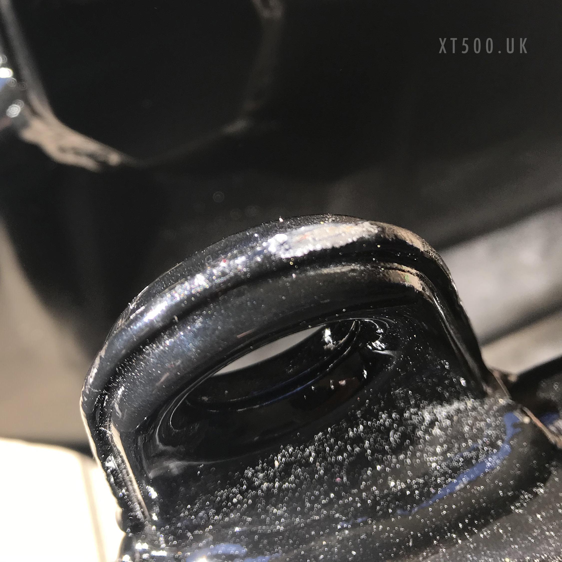 XT500 tank damage to new paintwork