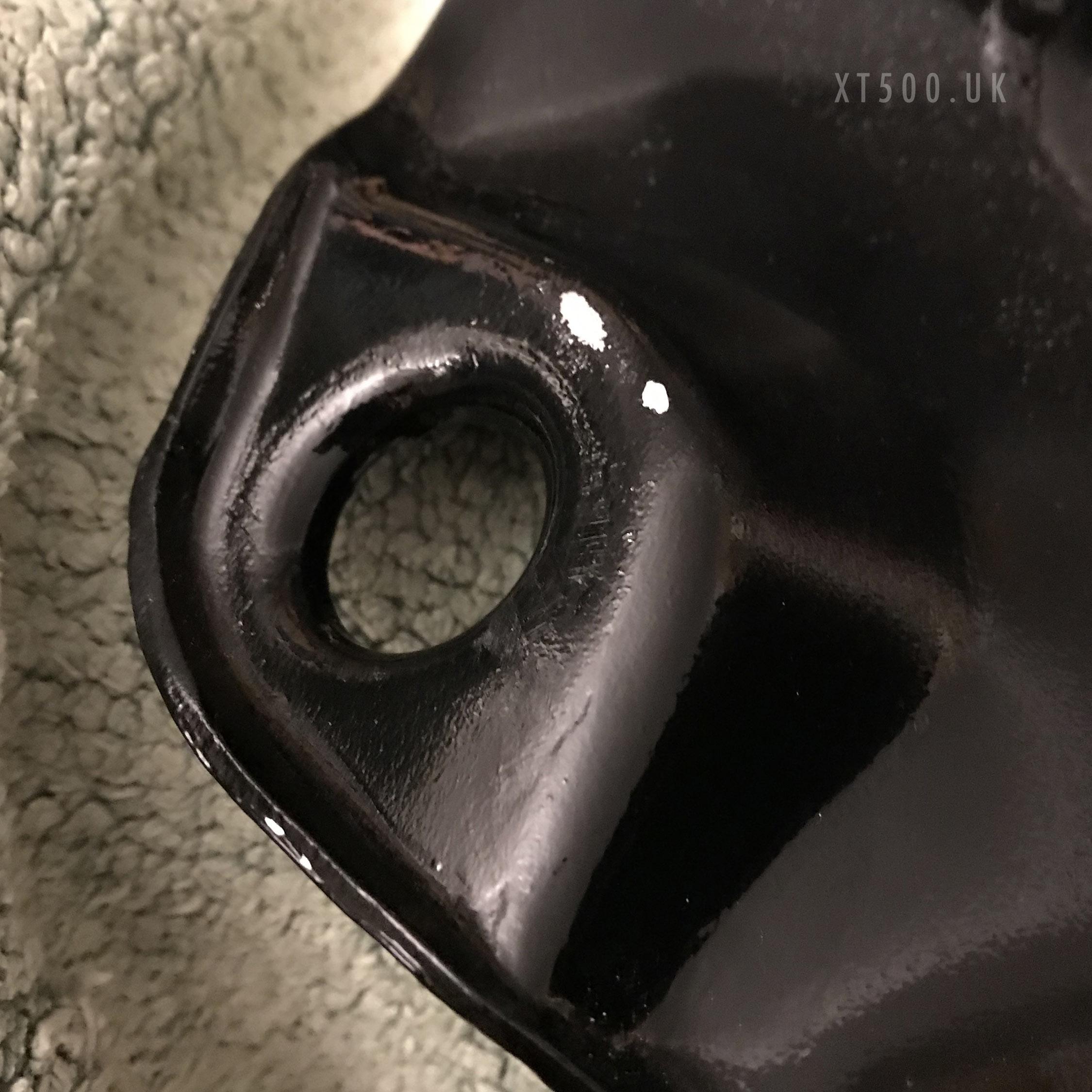 XT500 tank damage to new paintwork